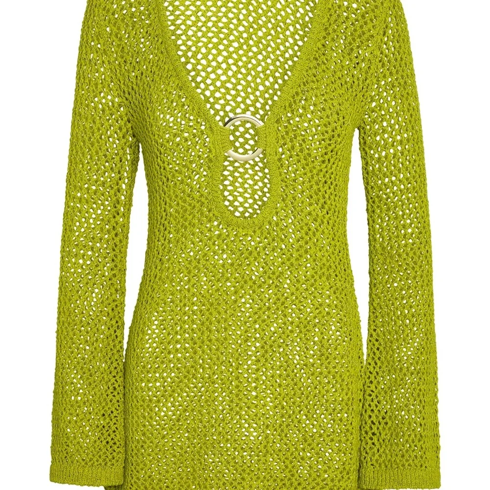 Monday Swimwear MONTEGO MINI DRESS - CHARTREUSE PETIT CROCHET - Picture 1 of 8